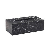 TASCHENTUCHBOX - Schwarz, Basics, Stein (27.3/14.4/9.2cm) - Aquanova