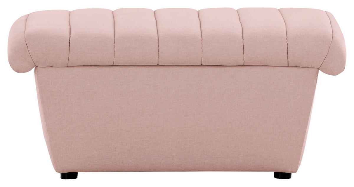 HOCKER in Textil Rosa  - Schwarz/Rosa, Design, Kunststoff/Textil (90/43/105cm) - LOOKS by W.Joop