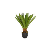 KONSTVÄXT palmträd  - grön/svart, Basics, textil/plast (70/70/70cm) - MID.YOU