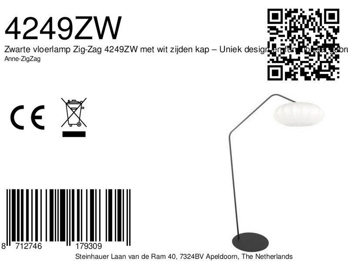 STEHLEUCHTE - Weiss/Schwarz, Trend, Textil/Metall (60/173/70cm)