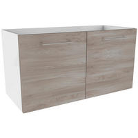 WASCHTISCHUNTERSCHRANK 80/42/35 cm  - Chromfarben/Eschefarben, MODERN, Holzwerkstoff/Metall (80/42/35cm) - MID.YOU