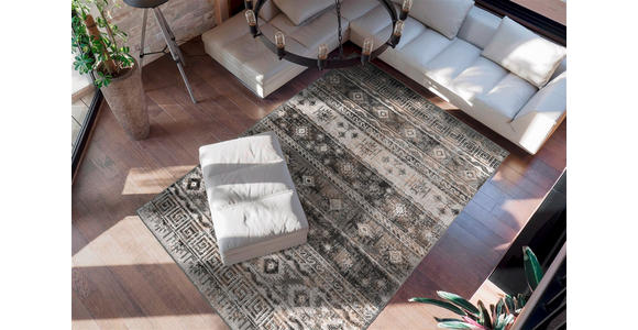 FLACHWEBETEPPICH 120/170 cm Grau  - Grau, Design, Textil (120/170cm) - Novel