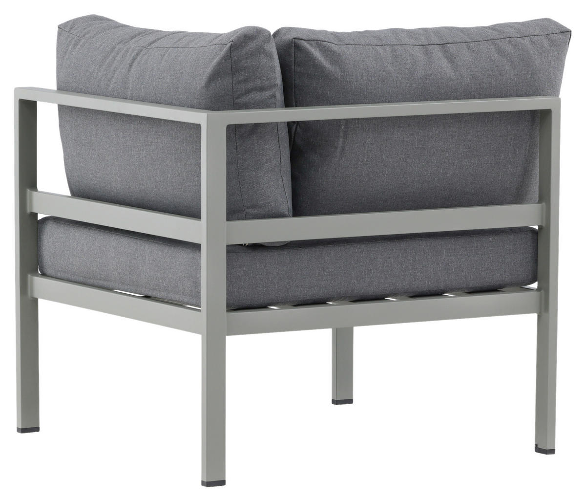 LOUNGEGRUPP HÖRNMODUL  - grå/pastellgrön, Klassisk, metall (74/65/74cm) - Gardenson