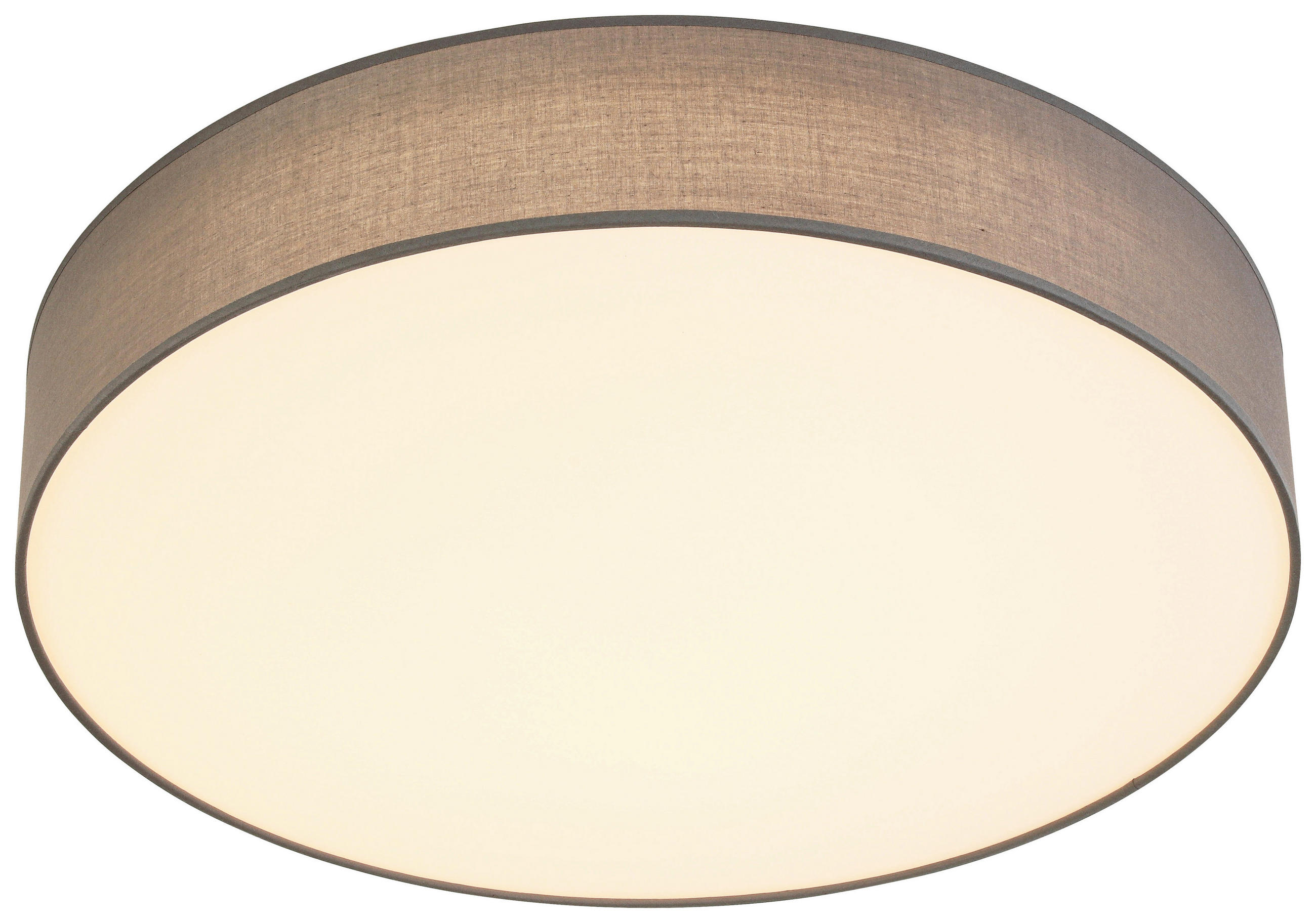 LED-DECKENLEUCHTE 60/11 cm   - Weiß/Grau, Trend, Kunststoff/Textil (60/11cm) - Novel