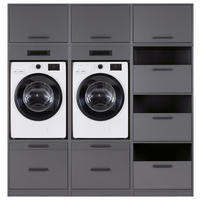 HAUSWIRTSCHAFTSRAUM 201/208/68 cm  in Anthrazit  - Anthrazit, MODERN, Holzwerkstoff (201/208/68cm) - home24