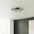 LED-DECKENLEUCHTE Matar 70/10 cm  - Schwarz, Design, Kunststoff/Metall (70/10cm) - Novel