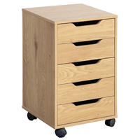 ROLLCONTAINER Eichefarben  - Eichefarben, MODERN, Holzwerkstoff/Kunststoff (40/68/40cm) - Livetastic