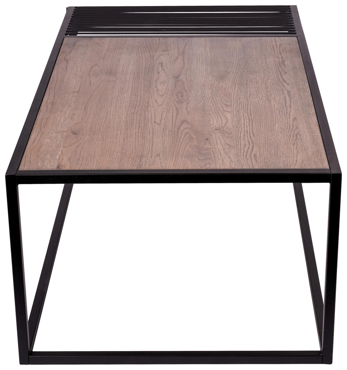 COUCHTISCH in Holz, Metall 110/60/40 cm  - Eiche dunkel/Schwarz, Natur, Holz/Metall (110/60/40cm) - Novel