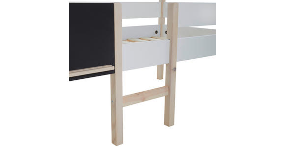 HAUSBETT 90/200 cm  - Schwarz/Weiß, Design, Holz/Holzwerkstoff (90/200cm) - Xora