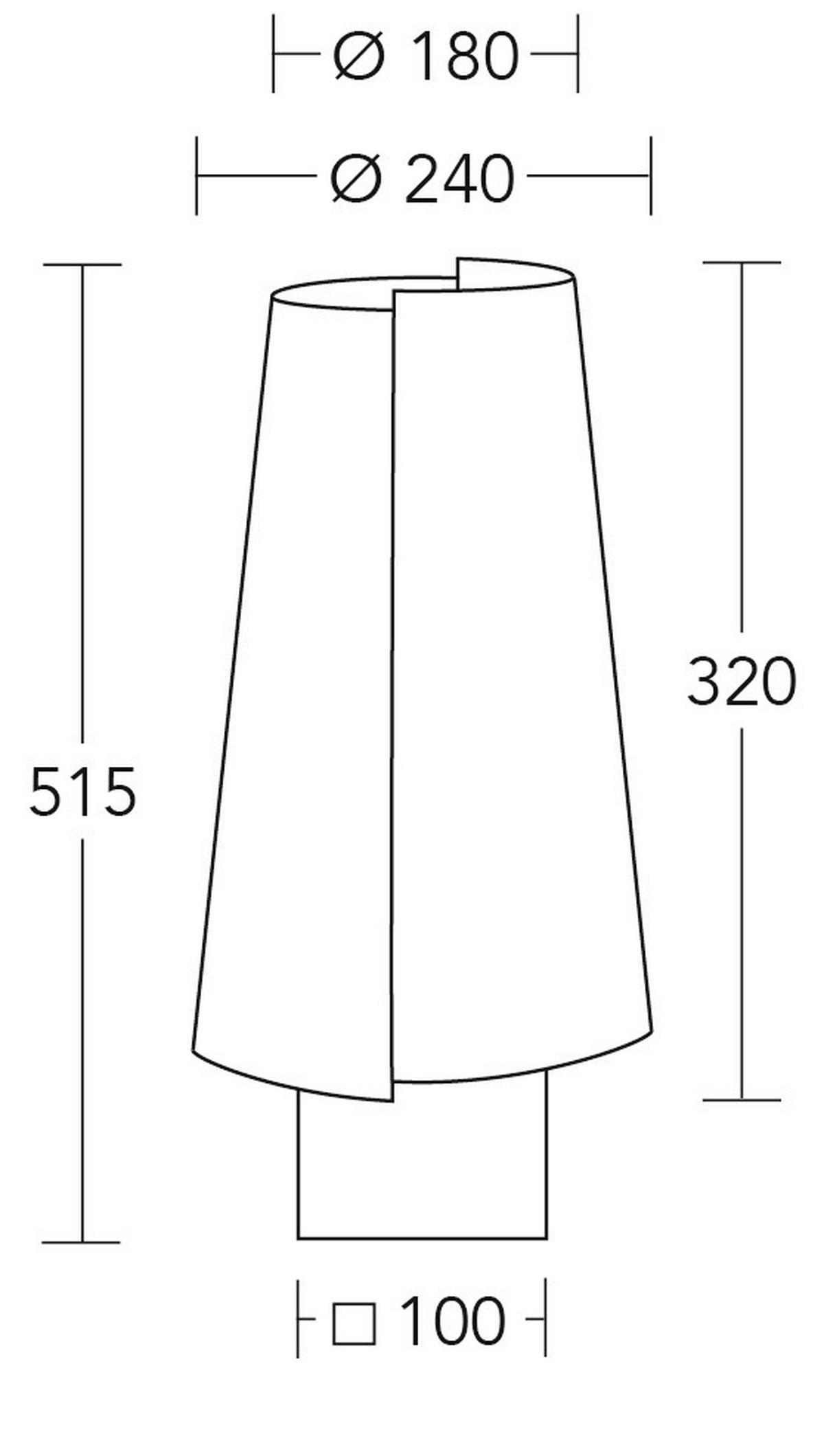 TISCHLEUCHTE 24/51,5 cm   - Creme/Braun, Basics, Holz/Textil (24/51,5cm) - Herzblut