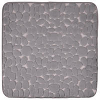 BADEMATTE Anthrazit 60/60 cm  - Anthrazit, Trend, Kunststoff/Textil (60/60cm) - Esposa