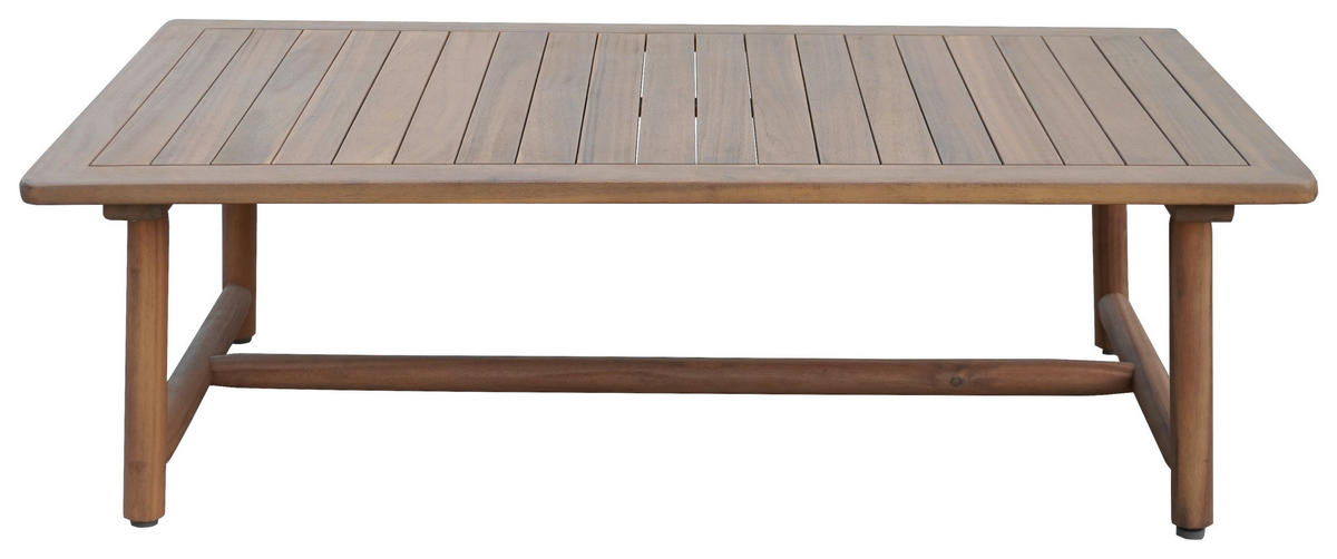 GARTENSET 4-teilig Webstoff Akaziemassiv 4-teilig  - Beige/Akaziefarben, Design, Holz/Textil (81/71/84cm) - Ambia Garden