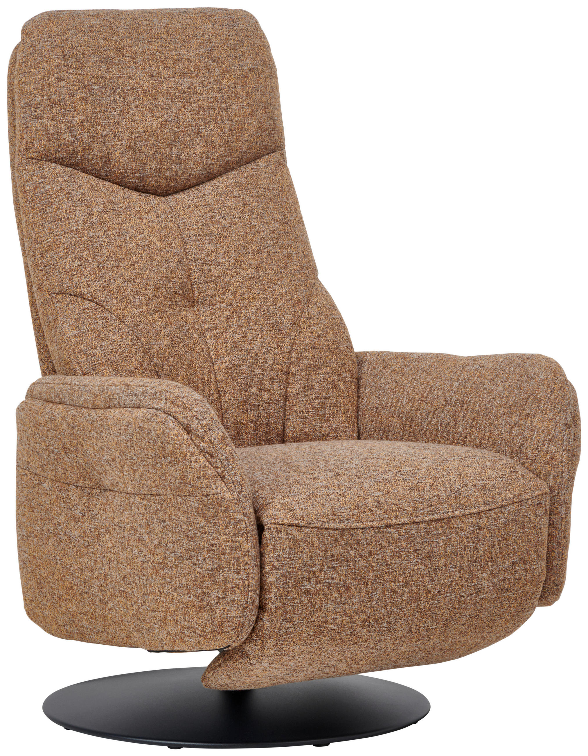 RELAXSESSEL in Textil Karamell  - Anthrazit/Karamell, Design, Textil/Metall (77/110/89cm) - Himolla