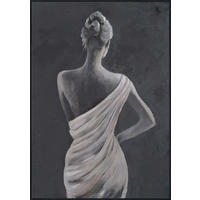 ÖLGEMÄLDE 70/100 cm  - Beige/Schwarz, LIFESTYLE, Holz/Kunststoff (70/100cm) - Monee