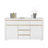 KOMMODE Eichefarben, Weiß - Eichefarben/Weiß, Design, Holzwerkstoff (155/88/38cm) - Xora
