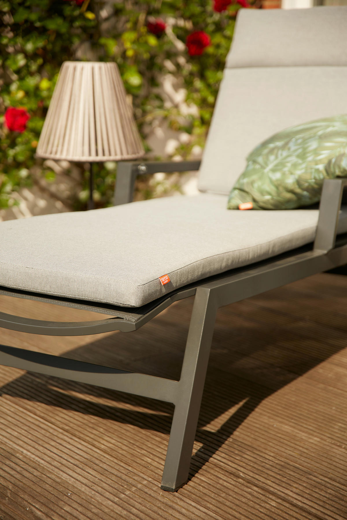 GARTENLIEGE 154/102/70 cm  - Anthrazit, Basics, Kunststoff/Textil (154/102/70cm) - Siena Garden