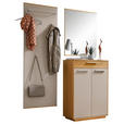 GARDEROBE 3-teilig  in 145/195/37 cm  - Taupe/Eichefarben, Design, Holz/Holzwerkstoff (145/195/37cm) - Novel