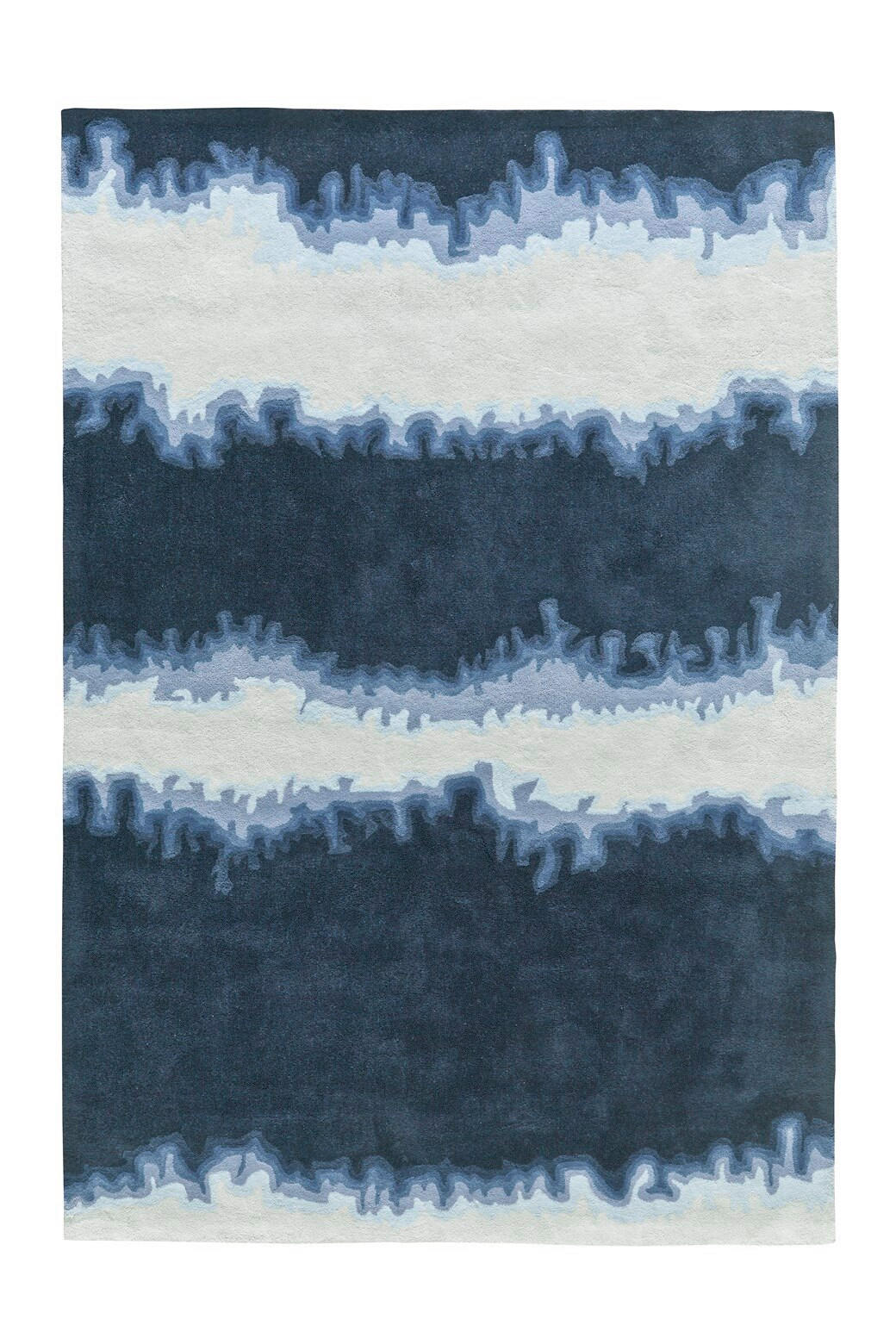 FLACHWEBETEPPICH 120/180 cm  - Blau/Weiss, Basics, Textil (120/180cm) - Kayoom