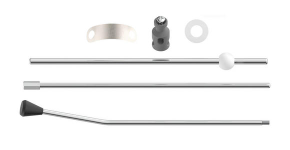 EXCENTERGARNITUR  - Chromfarben/Schwarz, Basics, Metall (18,3cm) - Xora