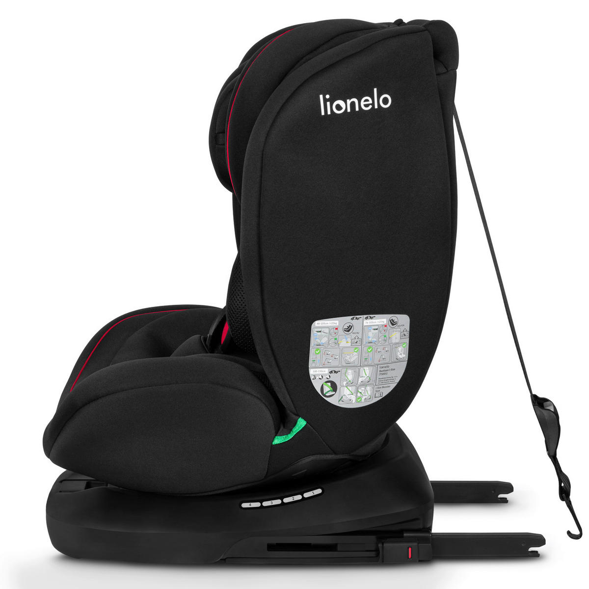 KINDERAUTOSITZ   - Rot, Basics, Kunststoff (44,5/60/81cm) - Lionelo