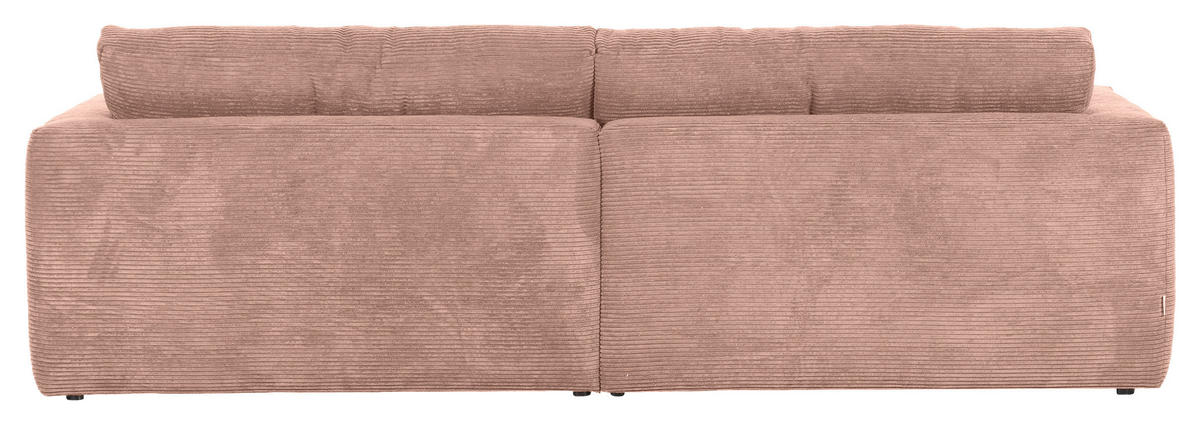 NAGY KANAPÉ textil fáradt rózsaszín  - fáradt rózsaszín/fekete, Konventionell, műanyag/textil (260/66/115cm) - MID.YOU