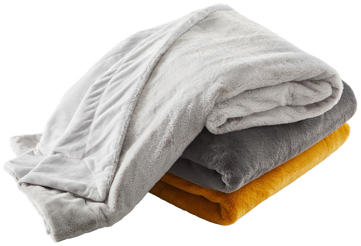 FELLDECKE YUKON 150/200 cm  - Waldgrün, Design, Textil (150/200cm) - Novel
