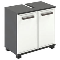 WASCHBECKENUNTERSCHRANK 59,8/62,4/32,6 cm  - Anthrazit/Schwarz, Natur, Holzwerkstoff/Kunststoff (59,8/62,4/32,6cm) - Stylife