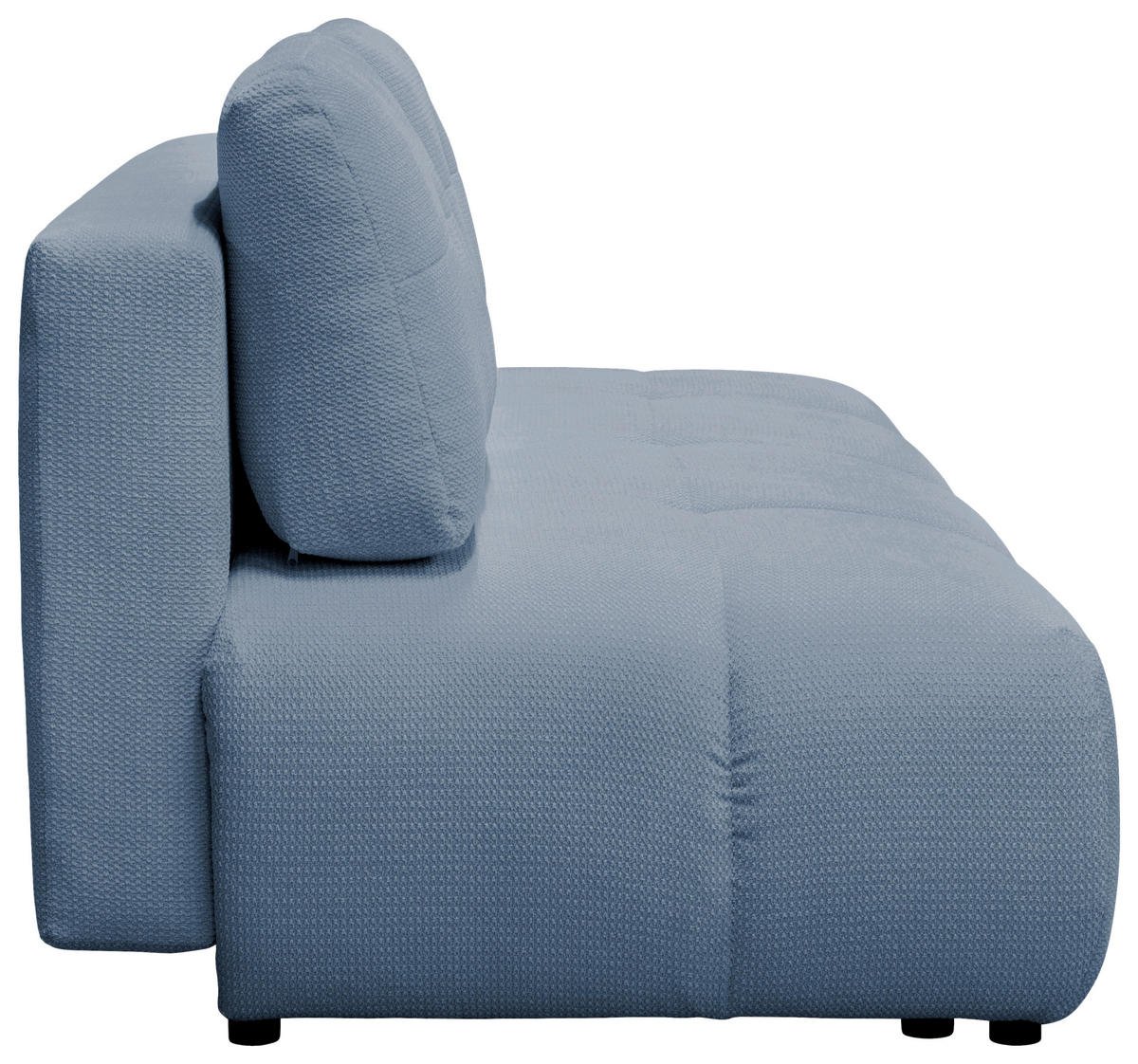 SCHLAFSOFA Struktur Blaugrau  - Blaugrau/Schwarz, Design, Textil (208cm) - MID.YOU