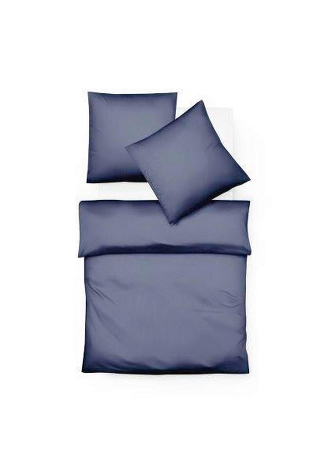 BETTWÄSCHE Flanell 135/200 cm  - Dunkelblau, Basics, Textil (135/200cm) - Fleuresse