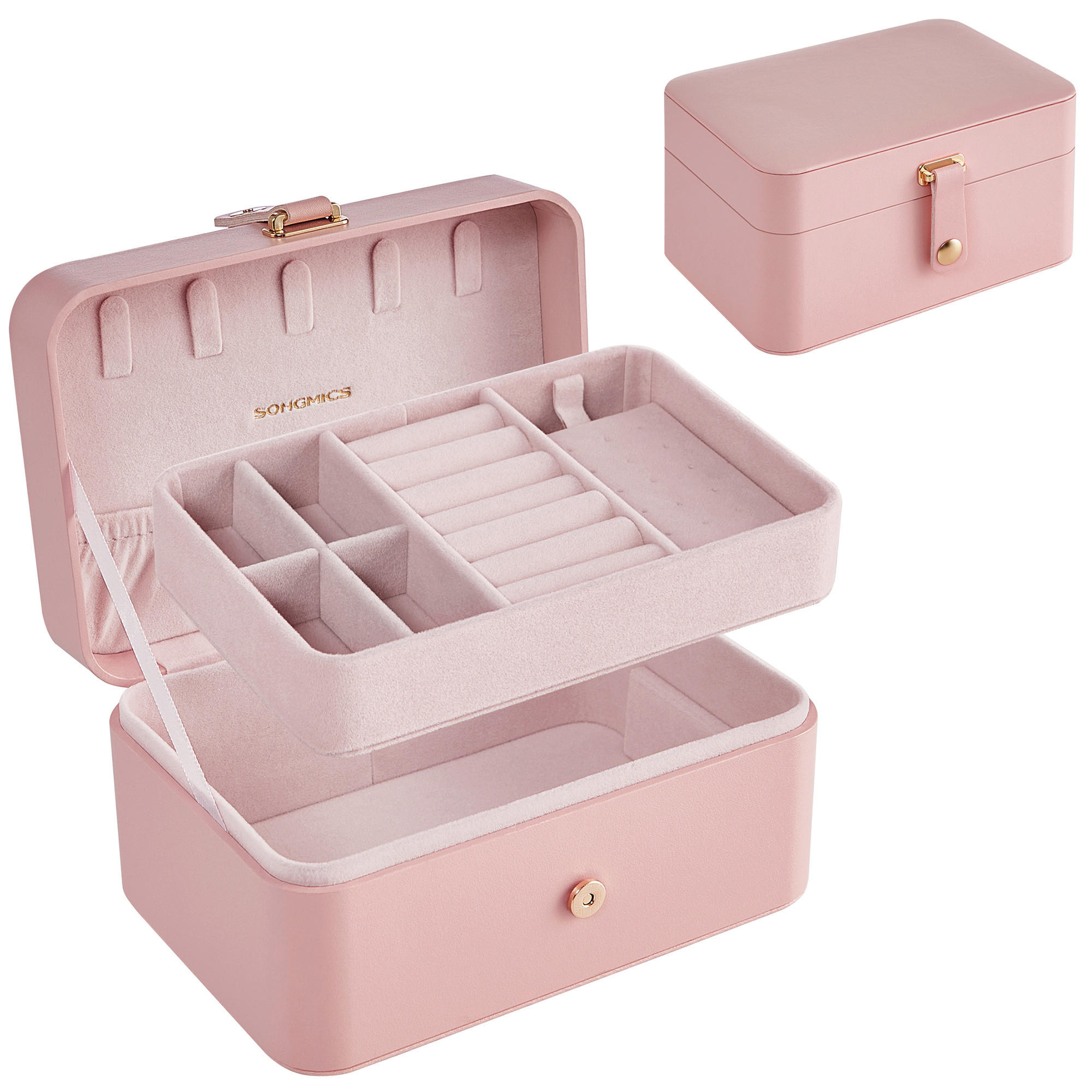 Boxxx Schmuckkästchen Rosa 16x8x11 cm