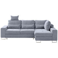 HÖRNSOFFA i flatväv grå  - grå, Design, metall/textil (260/188cm) - Hom`in