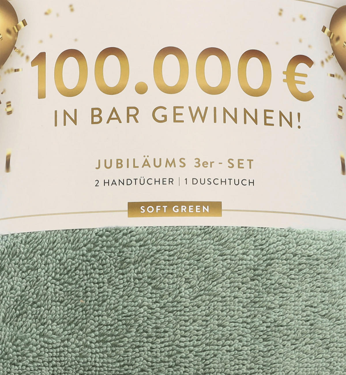 FROTTIERSET Jubiläums Set AT Grün 3-teilig  - Grün, Basics, Textil - Vossen