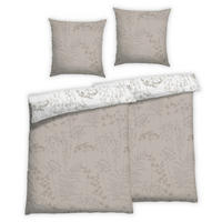 Bettwäsche 2er Set 4-teilig Flanell 135/200 cm  - Beige, Design, Textil (135/200cm) - Florella