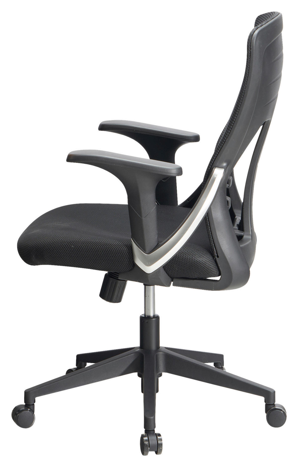 STOLICA OKRETNA  crna  tekstil  - crna, Design, tekstil/plastika (65/104/65cm) - MID.YOU