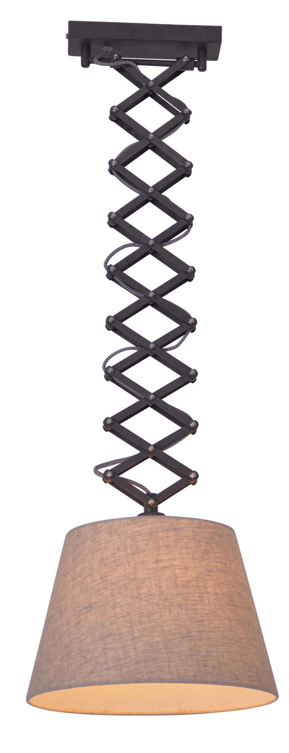 HÄNGELEUCHTE Adrienne 30/125 cm   - Naturfarben, Natur, Kunststoff/Textil (30/125cm) - Näve