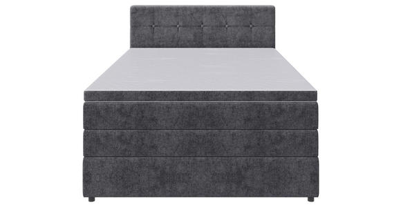 BOXSPRINGBETT 140/200 cm  in Grau  - Schwarz/Grau, KONVENTIONELL, Kunststoff/Textil (140/200cm) - Carryhome