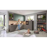 INBYGGNADSKÖK   - grafitfärgad/mörkgrön, Design, trämaterial - Dieter Knoll