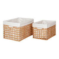 KORGSET - vit/ljusbrun, Design, metall/papper