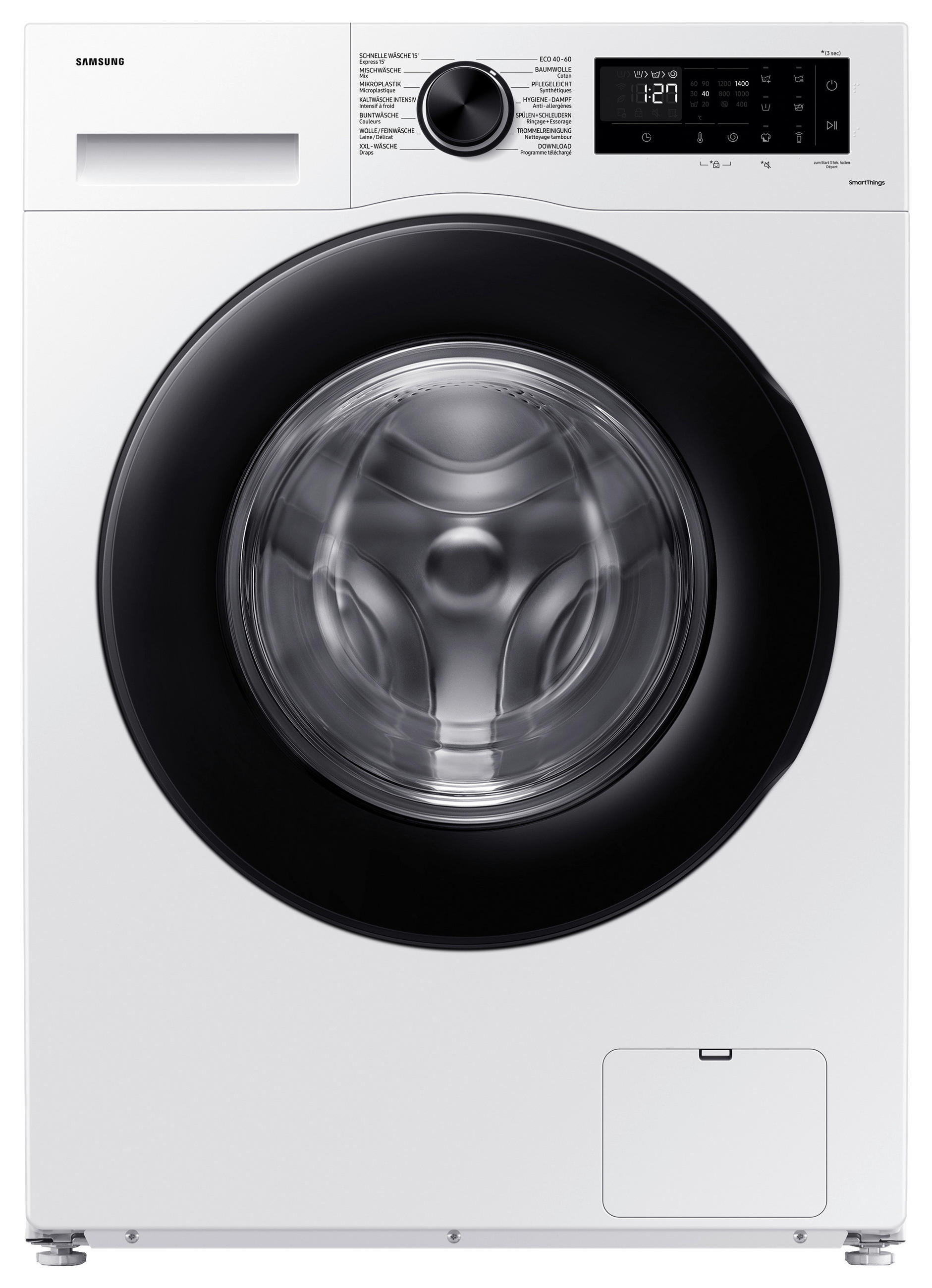WASCHMASCHINE WW90CGC04AAEEG   - Schwarz/Weiß, Basics, Glas/Kunststoff (60/85/55cm) - Samsung