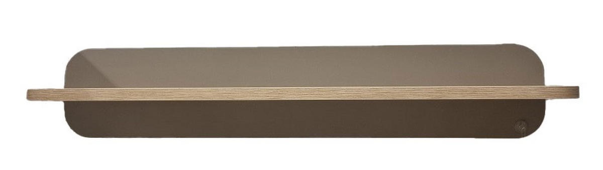 WANDBOARD Nomi Taupe, Sonoma Eiche  - Taupe/Sonoma Eiche, Trend, Holzwerkstoff (86/16/14cm) - Jimmylee