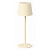 AKKU-TISCHLEUCHTE Roxi 9/27,5 cm   - Beige, KONVENTIONELL, Metall (9/27,5cm)
