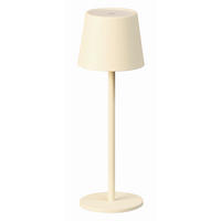 AKKU-TISCHLEUCHTE Roxi 9/27,5 cm   - Beige, KONVENTIONELL, Metall (9/27,5cm)