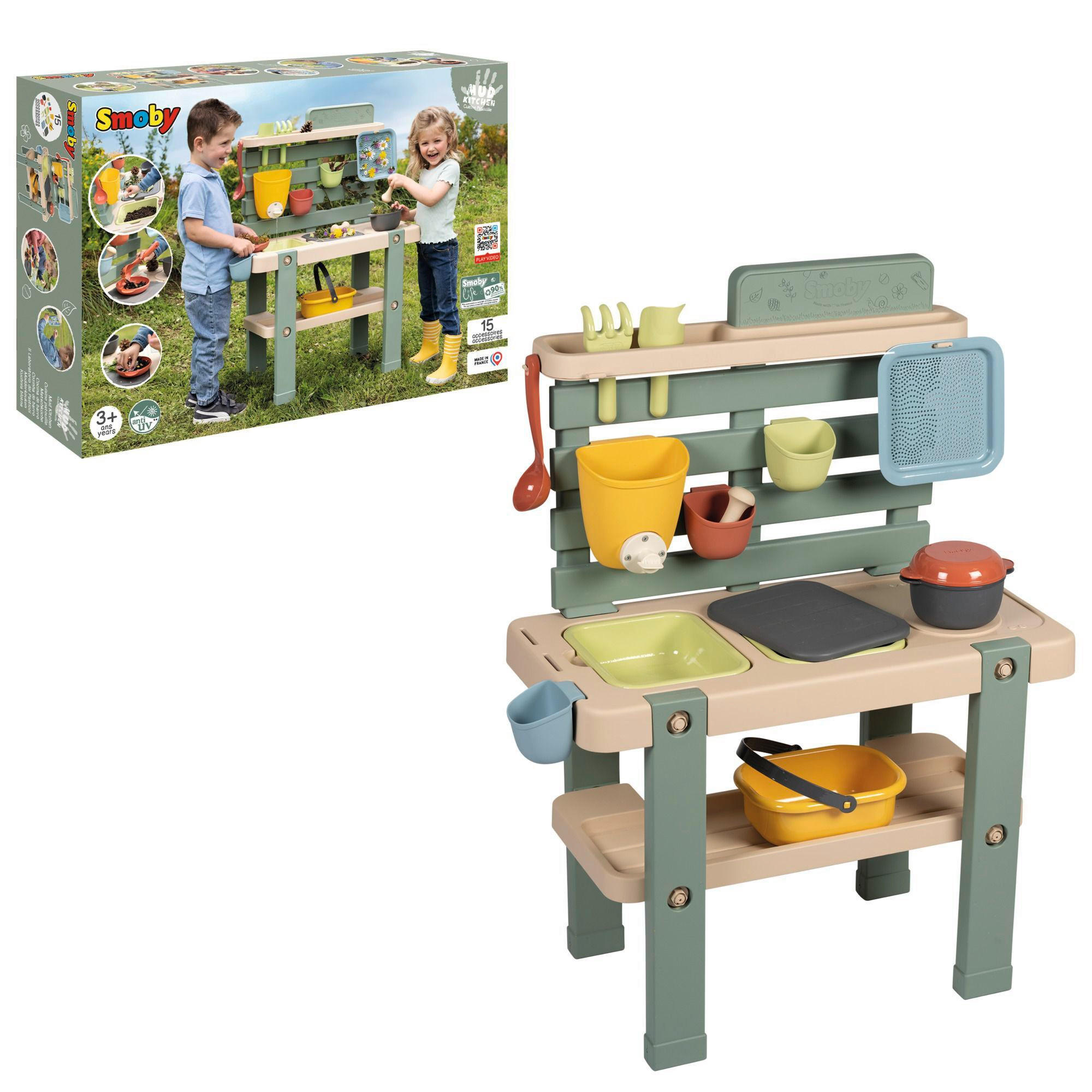 KINDERKÜCHE - Multicolor, Basics, Kunststoff (16,90/54,40/75,40cm) - SMOBY
