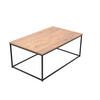 COUCHTISCH 60/100/40 cm rechteckig Eichefarben, Schwarz  - Eichefarben/Schwarz, Design, Holzwerkstoff/Metall (60/100/40cm) - MID.YOU