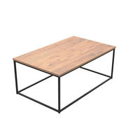 COUCHTISCH 60/100/40 cm rechteckig Schwarz, Eichefarben  - Eichefarben/Schwarz, Design, Holzwerkstoff/Metall (60/100/40cm) - MID.YOU