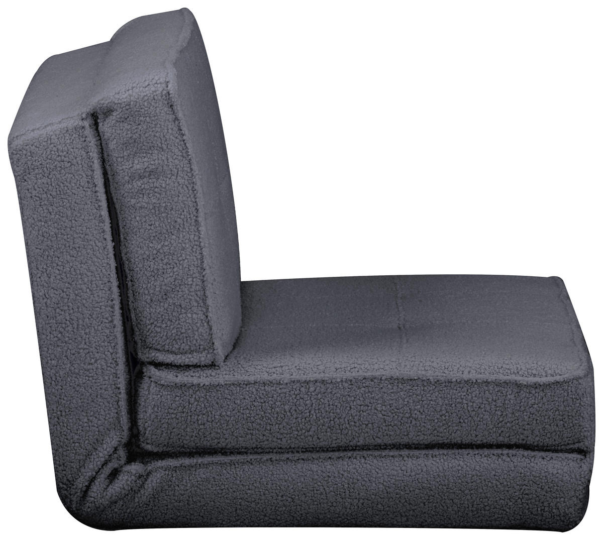 SCHLAFSESSEL in Teddystoff Grau  - Grau, MODERN, Textil (74/61,5/80cm) - MID.YOU