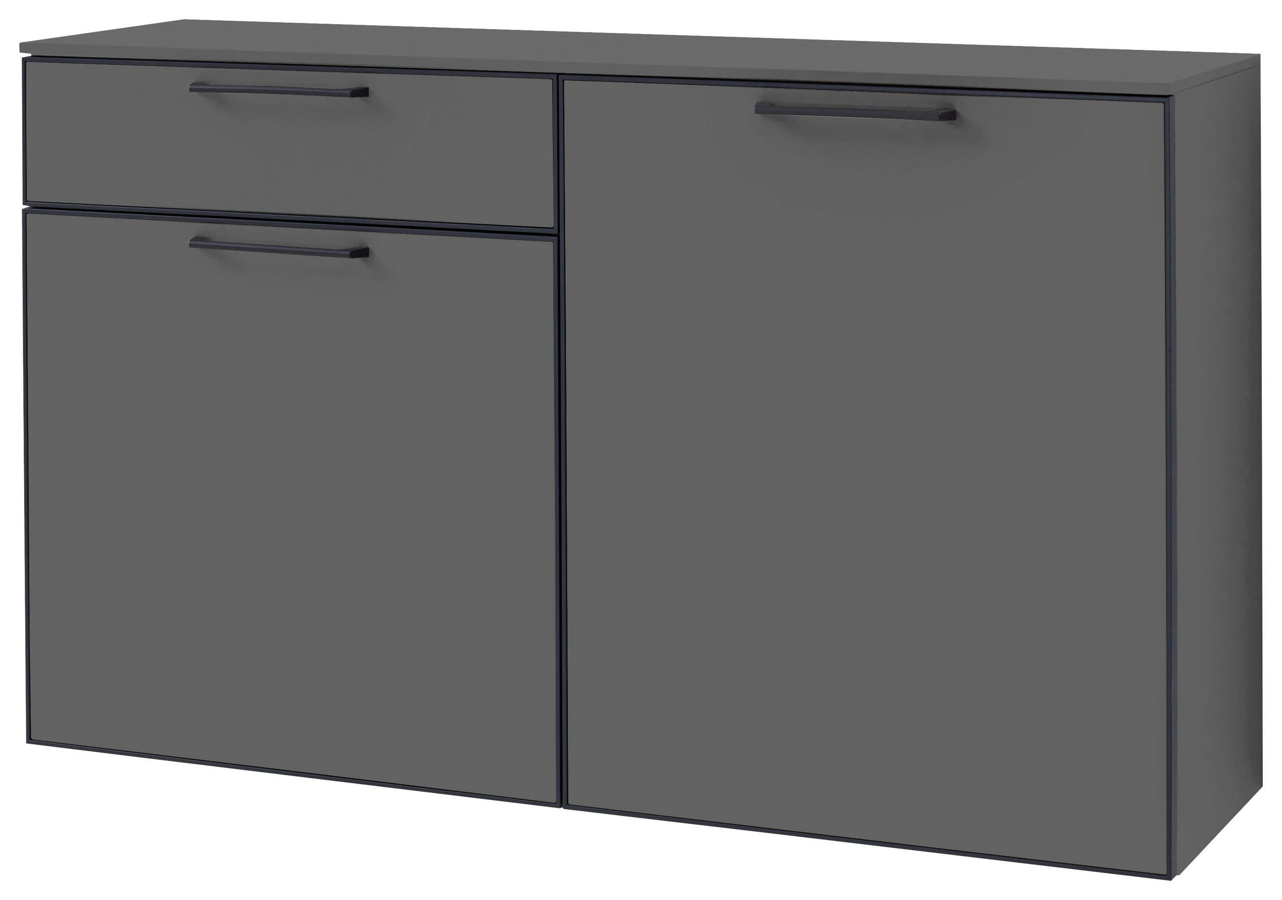 HÄNGESCHUHSCHRANK Anthrazit, Grau - Anthrazit/Grau, Design, Holzwerkstoff/Metall (125/76/37cm)