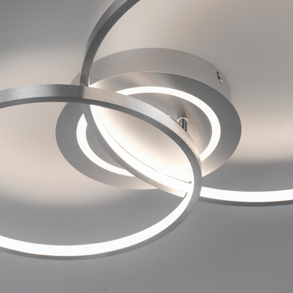 LED-DECKENLEUCHTE 69/55/9 cm   - Alufarben, Basics, Kunststoff/Metall (69/55/9cm) - Novel