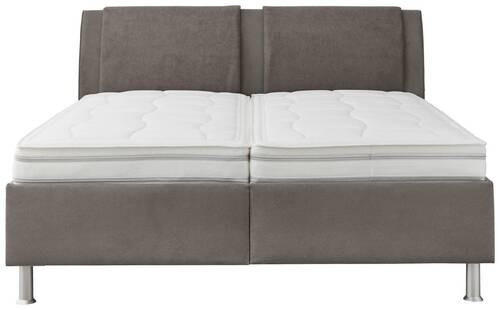 Thumbnail - Beldomo - Sleep Polsterbett, Anthrazit, Hellgrau, Textil, H3 + H4, Höhe ca. 24 cm, 180x200 cm, Goldenes M, Made in EU, B...