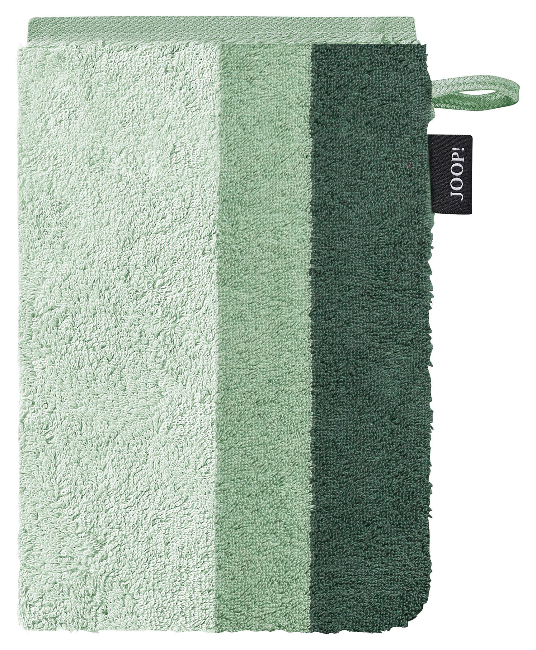 Waschhandschuh 3er Set Joop! Vibe Steifen Grün, Salbeigrün  - Salbeigrün/Grün, LIFESTYLE, Textil (16/22cm) - Joop!